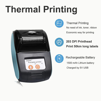 PT210 58mm Pos System Mini Portable Thermal Receipt Printer
